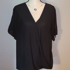SALE! Cold Shoulder short sleeve sheer blouse